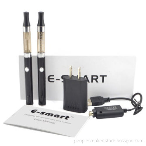 E-cigarette with 2 x Cartomizers/2 x Batteries/1 x USB Charger, 1 x Wall Charger and Zipper Gift Box